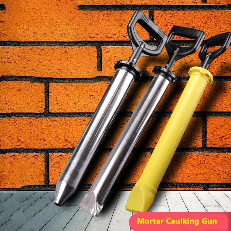 Construction Tools Stainless Steel Caulking Gun Cement Lime Pump Grouting Mortar Sprayer Applicator Grout Filling Tools