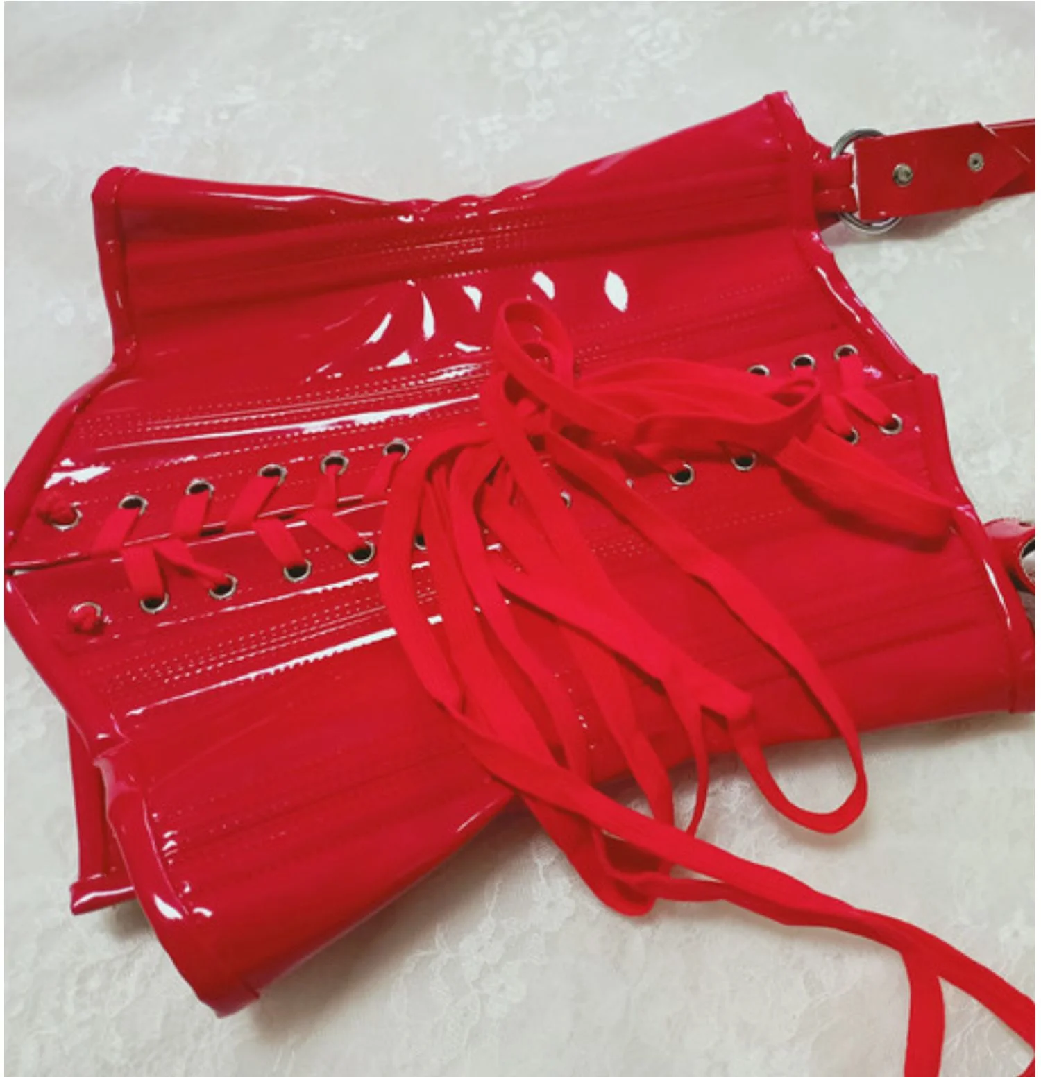 Corsetto attillato Gilet Donna Busiter Sottoseno Con lacci Corpetto disossato in acciaio Shapewear Controllo della pancia Vita sottile Costume gotico di scena - immagine 2