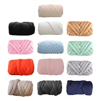 Chunky Yarn Tube Giant Yarn Crocheting 250G Jumbo Tubular Yarn Knitting Soft Bulky Yarn for Rug Making Throw Hats Scarf Pet Bed 1