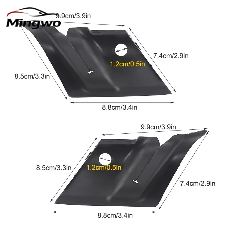 2pcs 전면 왼쪽 오른쪽 앞 유리 와이퍼 카울 엔드 패널 커버 트림 포드 트랜짓 MK7 2006-2013 1433665 1433666 6C11-16K814-AE
