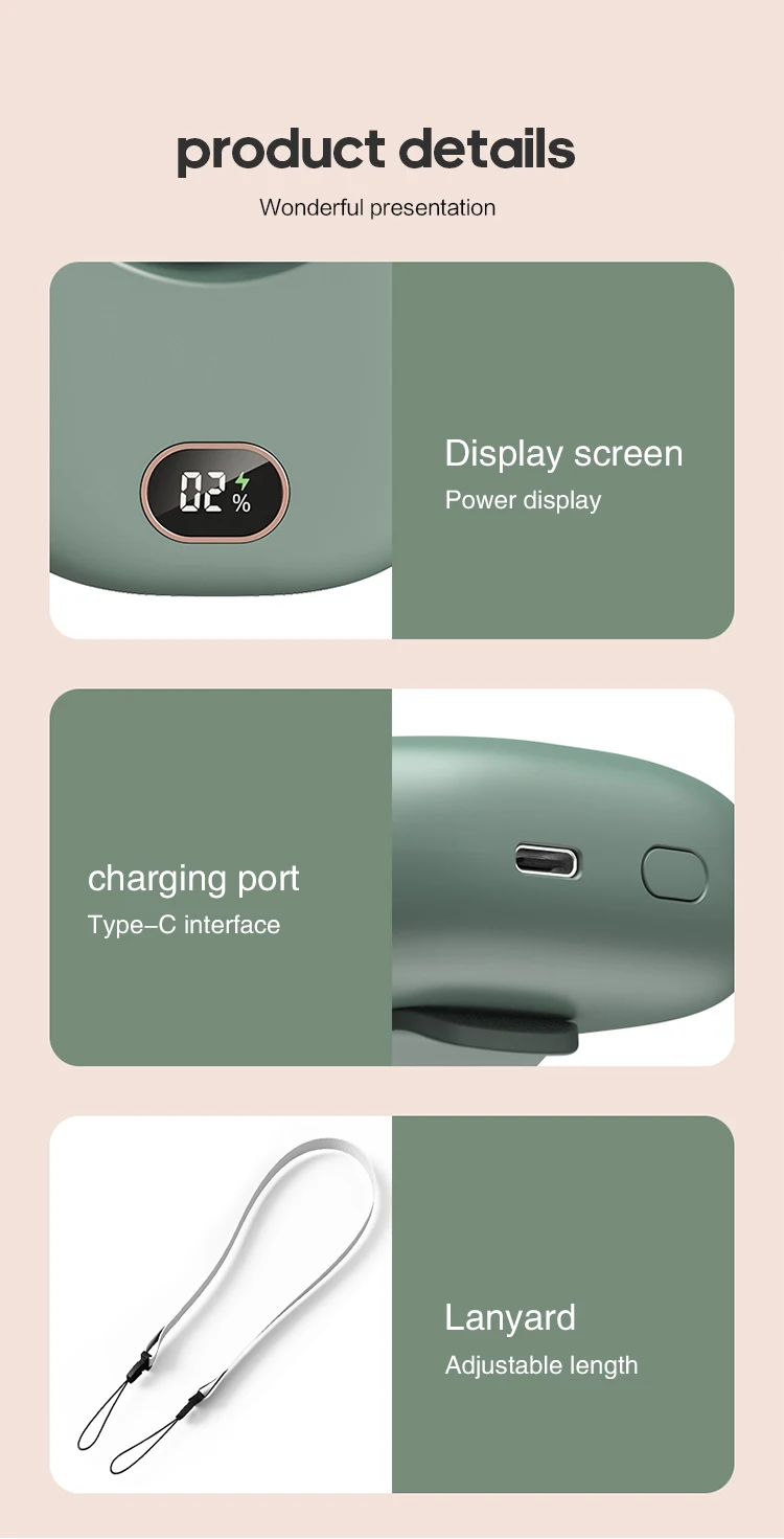 mini ventiladores de resfriamento para a cintura,