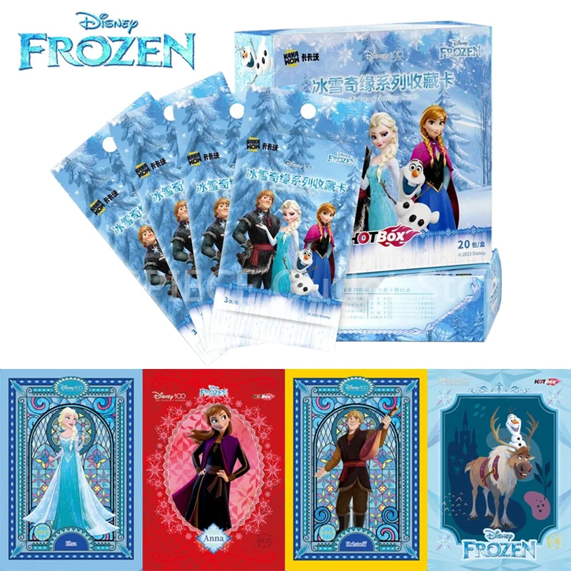 

NEW Frozen Series Trading Cards Disney Girls Princess Elsa Anna Movie Anime Peripherals SSP UR PR Flash Cards Children's Gifts