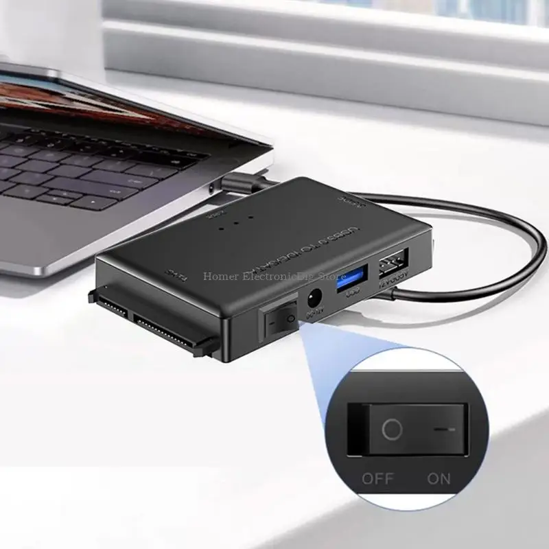 빠른 속도 5Gbps USB3.0 IDE 변환기 폭넓은 호환성을 위한 외장형 하드 디스크 드라이브 어댑터 도구 KINO