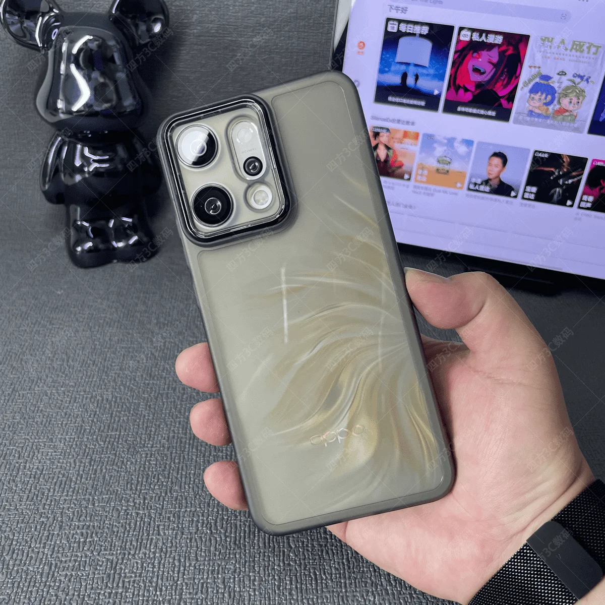 حافظة هاتف من البولي يوريثان الناعم الشفاف لهاتف O...