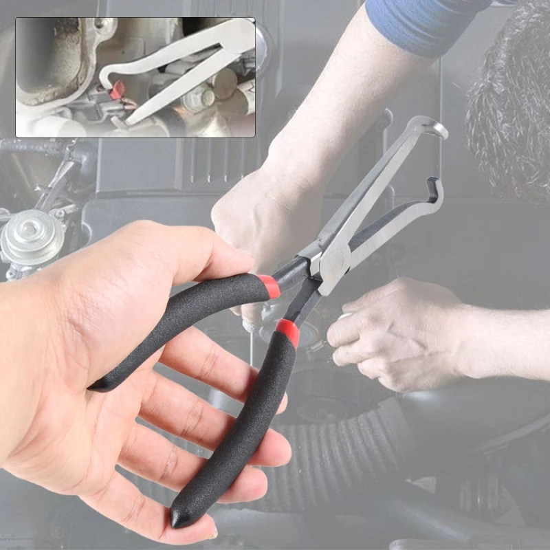 8" Electrical Pliers Automotive Push Tab Plug Disconnect Electrical Connector Pliers Steel Component universal pliers,hand tools,carbon steel pliers,mini pliers,wire pliers,multifunctional tools