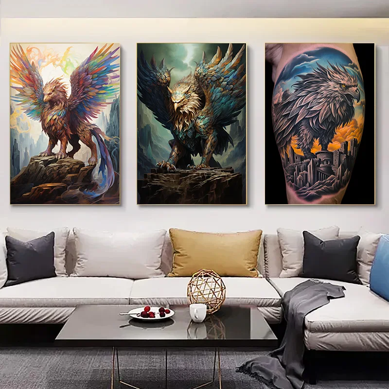 

Art Decoration Pictures Room Wall Decoration Painting 1pcs Animals Decorative Painting for Bedroom Nature Momentum Decor Posters