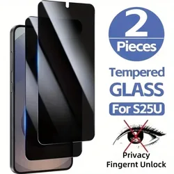 Dual Pack Privacy Tempered Glass Screen Protector with Blackout Coating - Anti Peeping