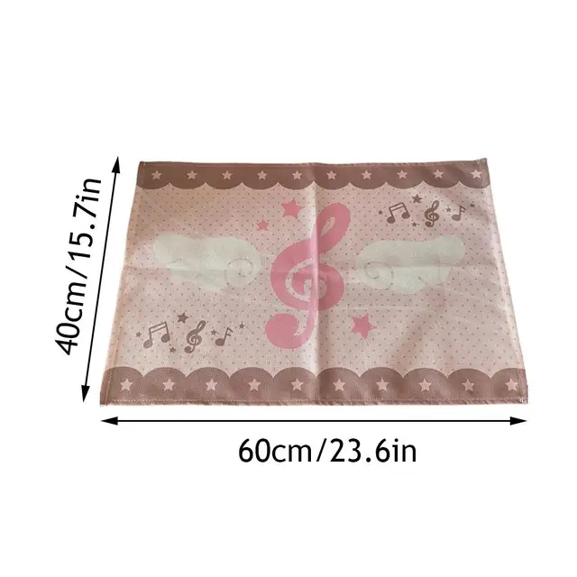 40*60 cm tapis de Table nappe décor de Table napperon bureau anti-poussière tissu étoiles Note fraise doux Simple INS nappes 3