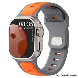Silicone Sports Band for Apple Watch - Flexible Replacement Strap, Multiple Sizes Available (OH)