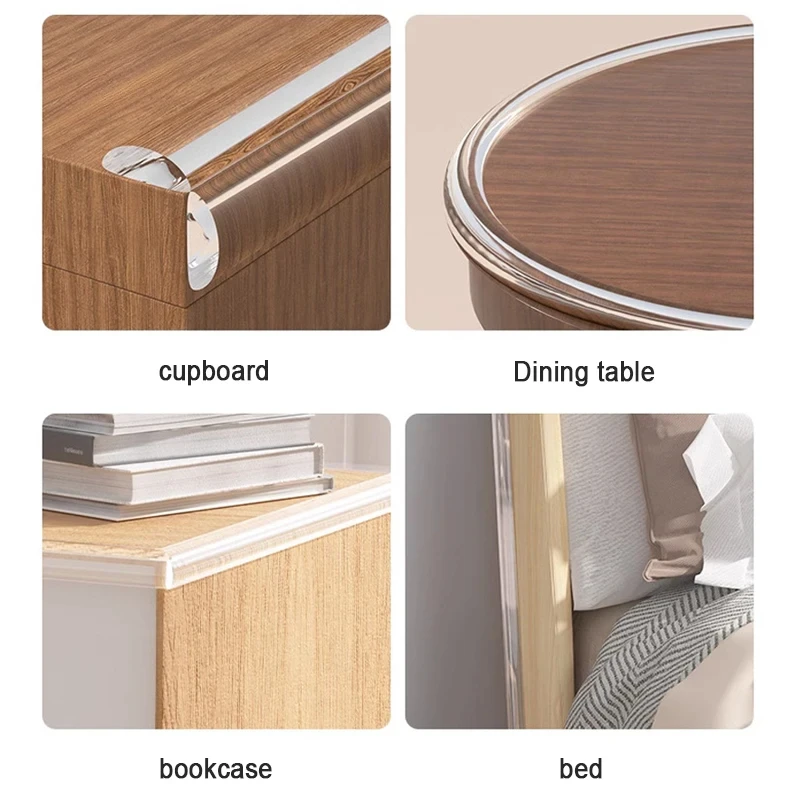 Table Edge Protector Baby Safety Transparent PVC Self Adhesive 1/2/3/6M