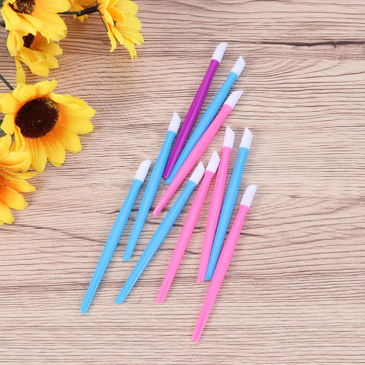 10 Pcs Stick Nails Putter Trimmer Sealer Cuticle Pusher Manicure Tools Tipped Pushers Giveaway