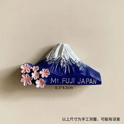Tokyo Asakusa Temple 3D Resin Fridge Magnet - Cultural Souvenir Gift (Mt Fuji)