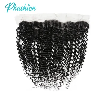 Phashion Deep Wave 13x4 Lace Frontal Ear To Ear & Transparent Swiss 4×4 Closure Pre Plucked Remy Human Hair For Black Women 1