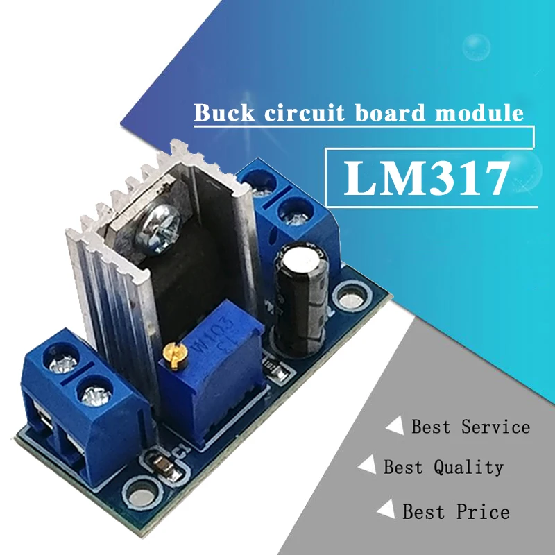 Lm317 Ajustable Regulador De Voltaje Reductor fuente de alimentación Módulo Con 