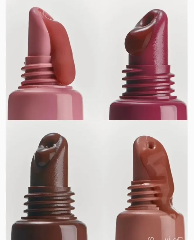 8-farbiger Lippenbalsam, spendet Feuchtigkeit und entfernt abgestorbene Hautzellen, Lippenstift in Glasfarbe, pulverförmiger Lippenbalsam, Gel-Lippenbalsam, roter Lippenbalsam, Mundpflege_voghion.com