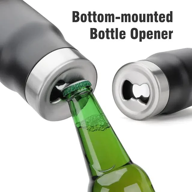 4 in 1 Can Cooler Tumbler for 12 Oz Cans, Slim Cans,and Bottles with Built-in Bottle Opener,Insulated Cool Summer Ice Bottle Cup 5