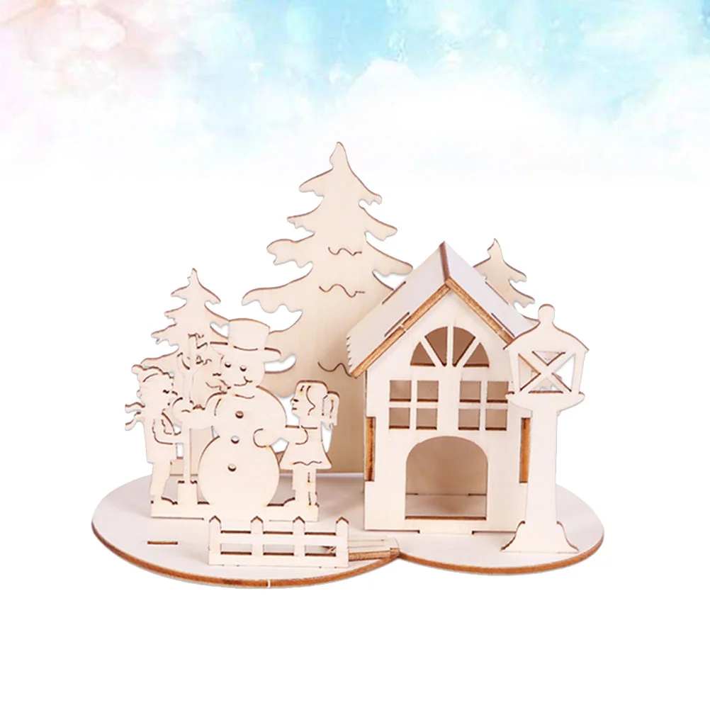 

Xmas Ornament Christmas Desktop for DIY Decorative Accessory Stereoscopic Scenes Ornaments Dinner Table