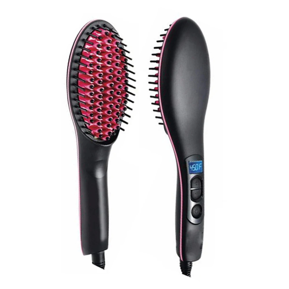 Straightening Irons Fast Warm-Up Vapor Hair Flat Iron Straightening Iron Curler Steamer Auto Straight Comb Hair Styling Tool