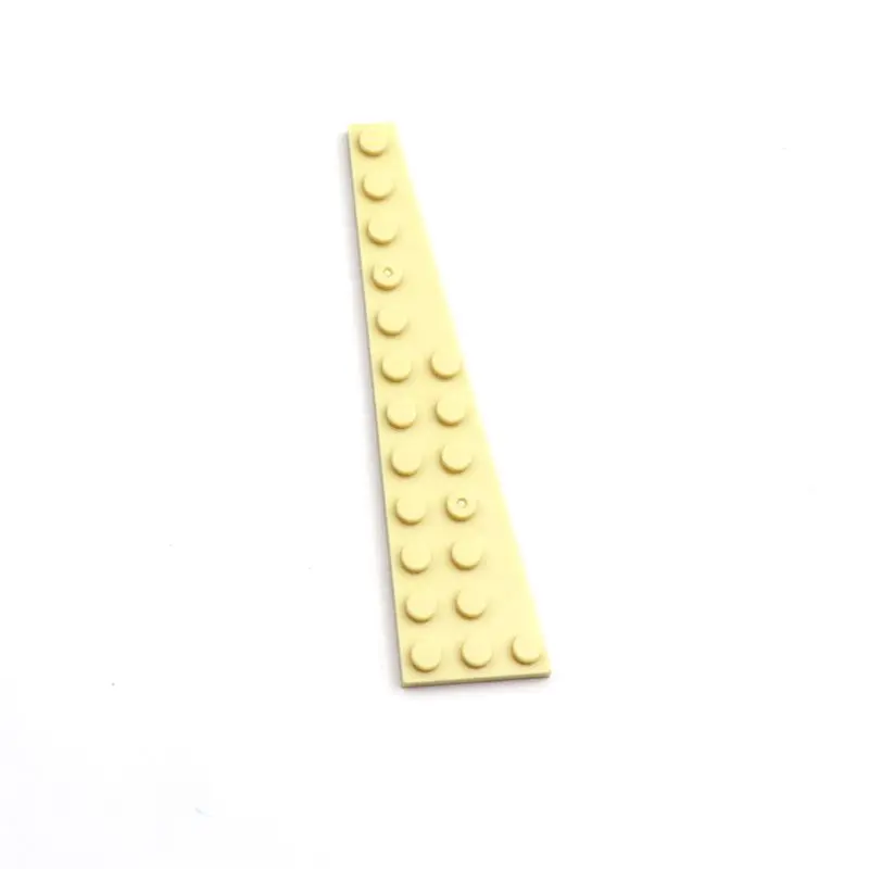 10-Piece Wedge Plate Set for DIY Creative Building Blocks and Kids' Puzzle Toys