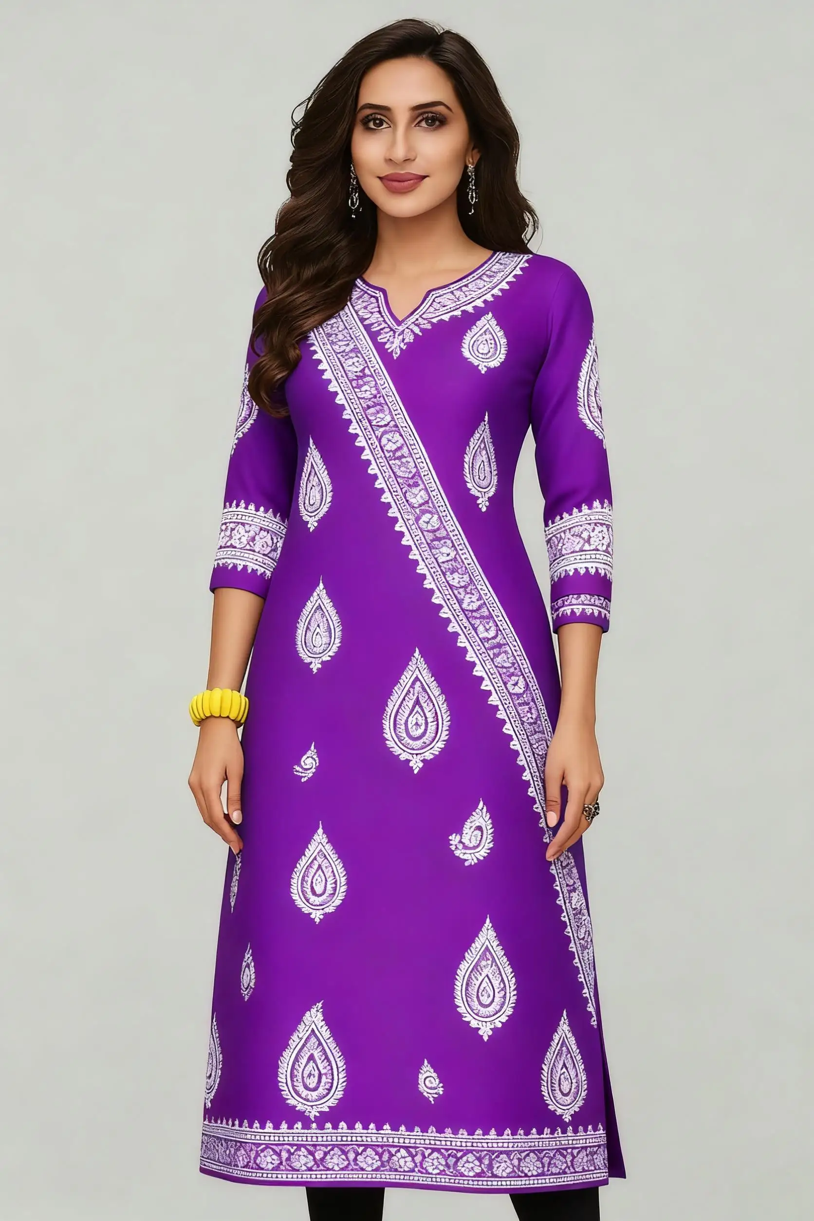 Muslim Women Kurtta Casual Dress National Style Straight Casual Ethnic Abito Donna Turkish Abaya Women Dress Abaya Slit hem 5