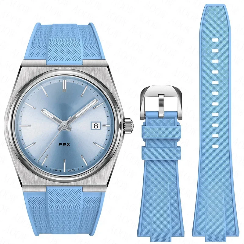 Quick Release Silicone Strap - Premium Convex Rubber Watch Band Bracelet, 40mm Men's