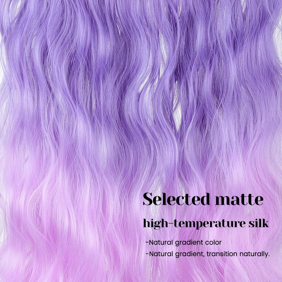 Synthetic Curly Invisible Wig for Women