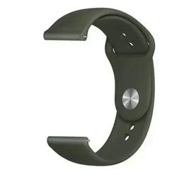 Silicone Replacement Watch Straps - Versatile Sizes and Colors - 20mm watch band (Olive - 22)