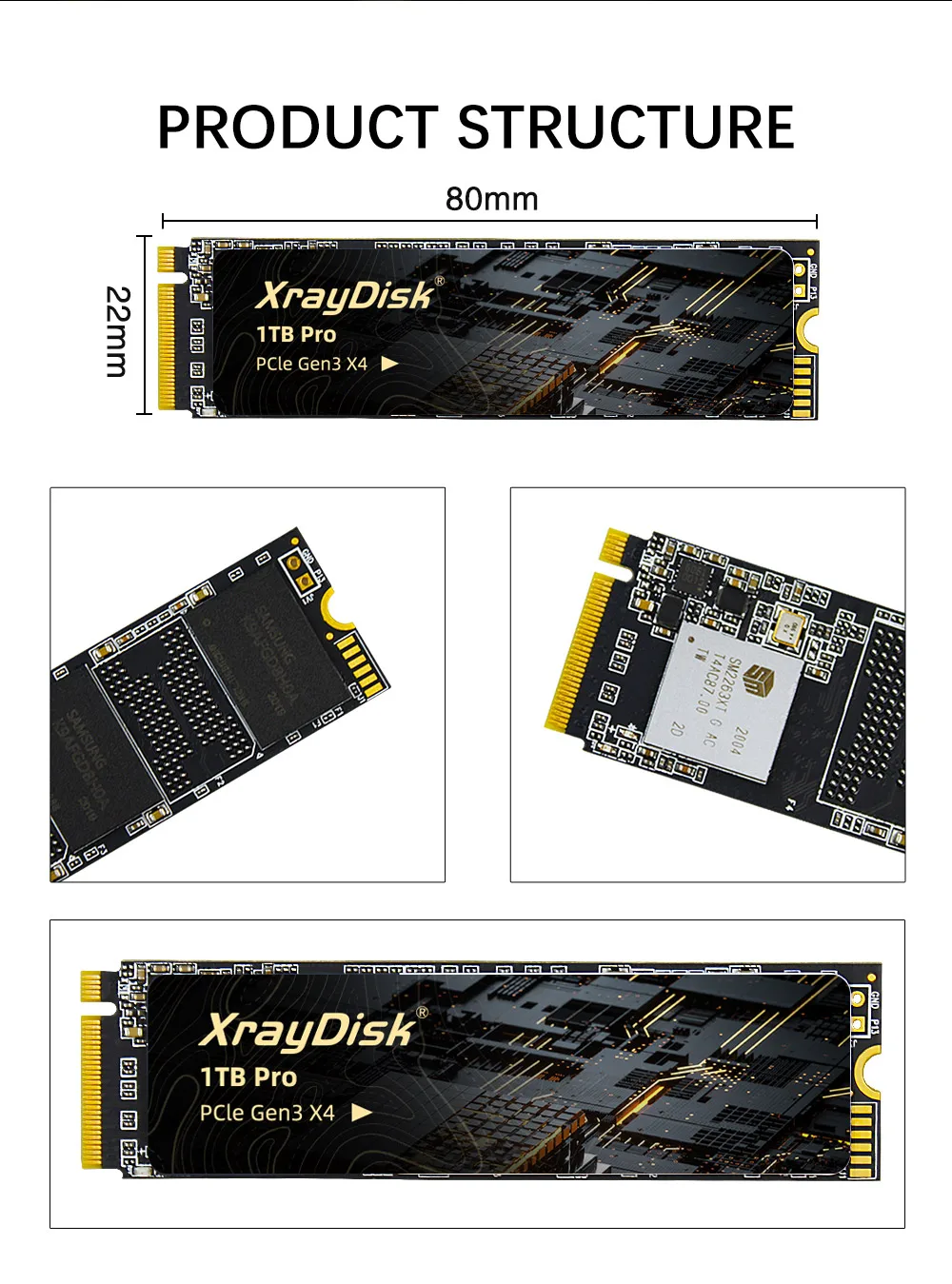 2TB, M.2 PCIe, NVME, disco de estado