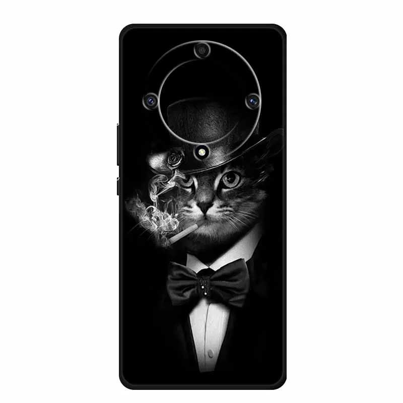 Cat Design Soft TPU Silicone Phone Case