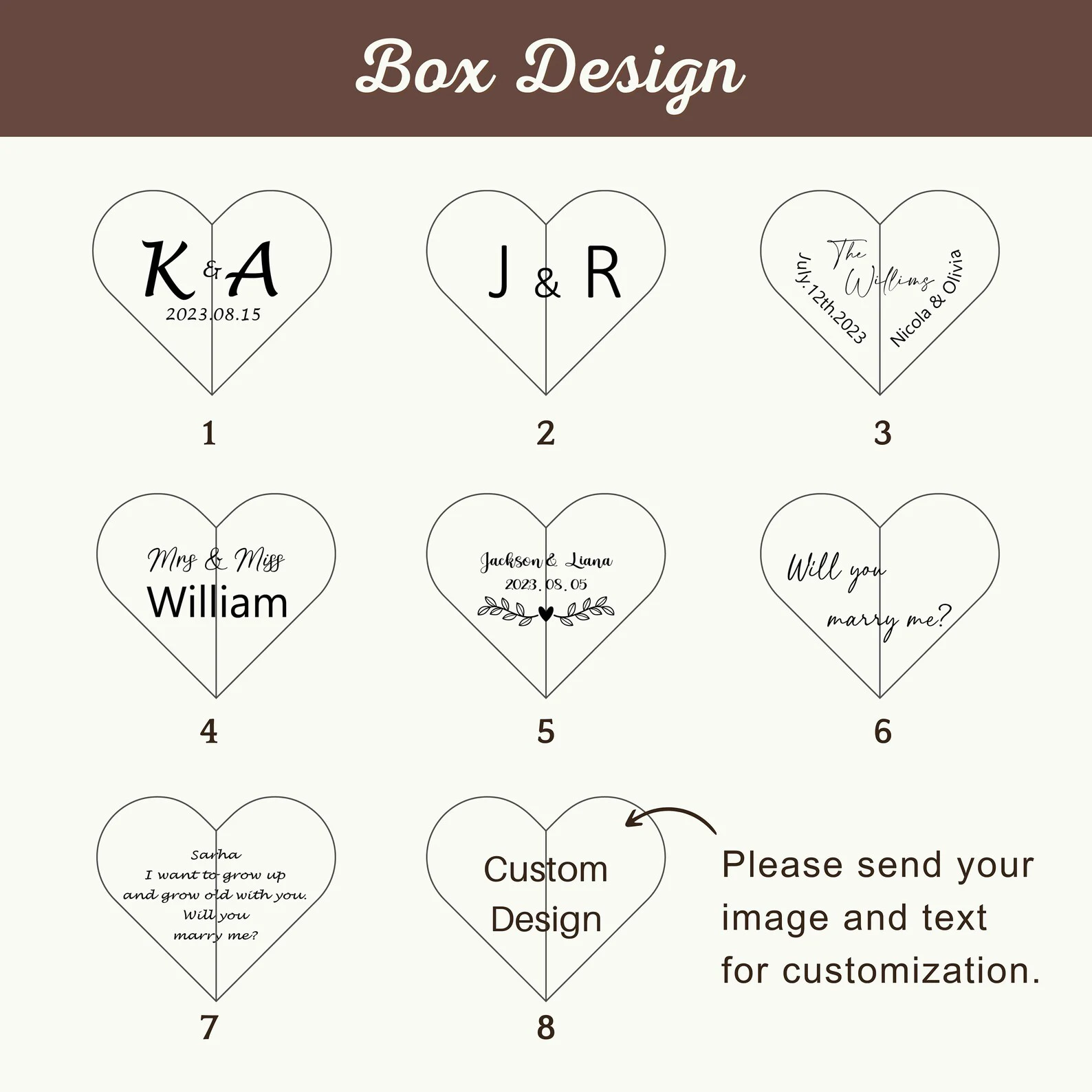 Handmade Heart-Shaped Wooden Ring Box with Velvet Interior and Custom Engraving – Roman... - SKU HWRB1956 - UGI Packaging