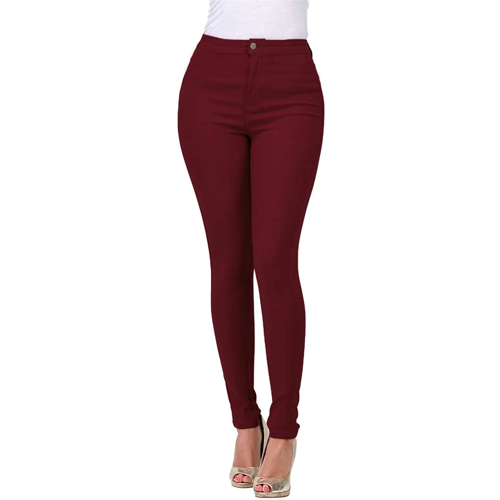 2023 neue 7 Farben Hohe Taille Slim Fit Jeans Für Frauen Mode Stretch Dünne Denim Bleistift Hosen Beiläufige Weibliche Hose s-2XL