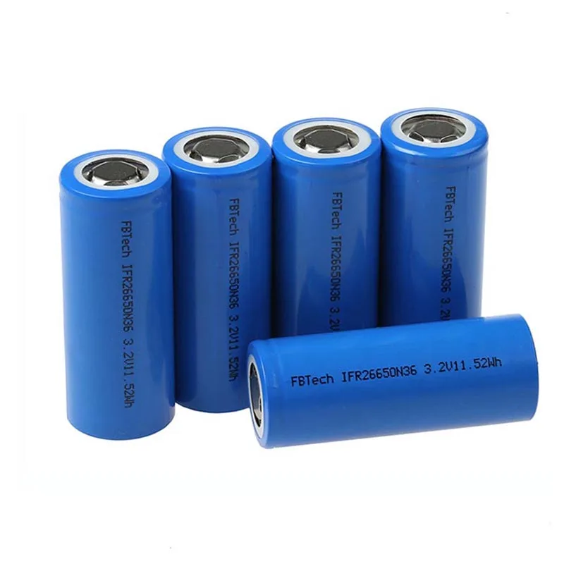 

100PCS Rechargeable Battery High Capacity Versatile 26650 3.2v 3600mAh 4000mah Lithium Batteries For Digital Product