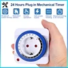 EU 24 Hours Timer Switch Timer Plug in Mechanical Grounded Programmable Smart Countdown loop Switch Socket Indoor Auto Power off 1