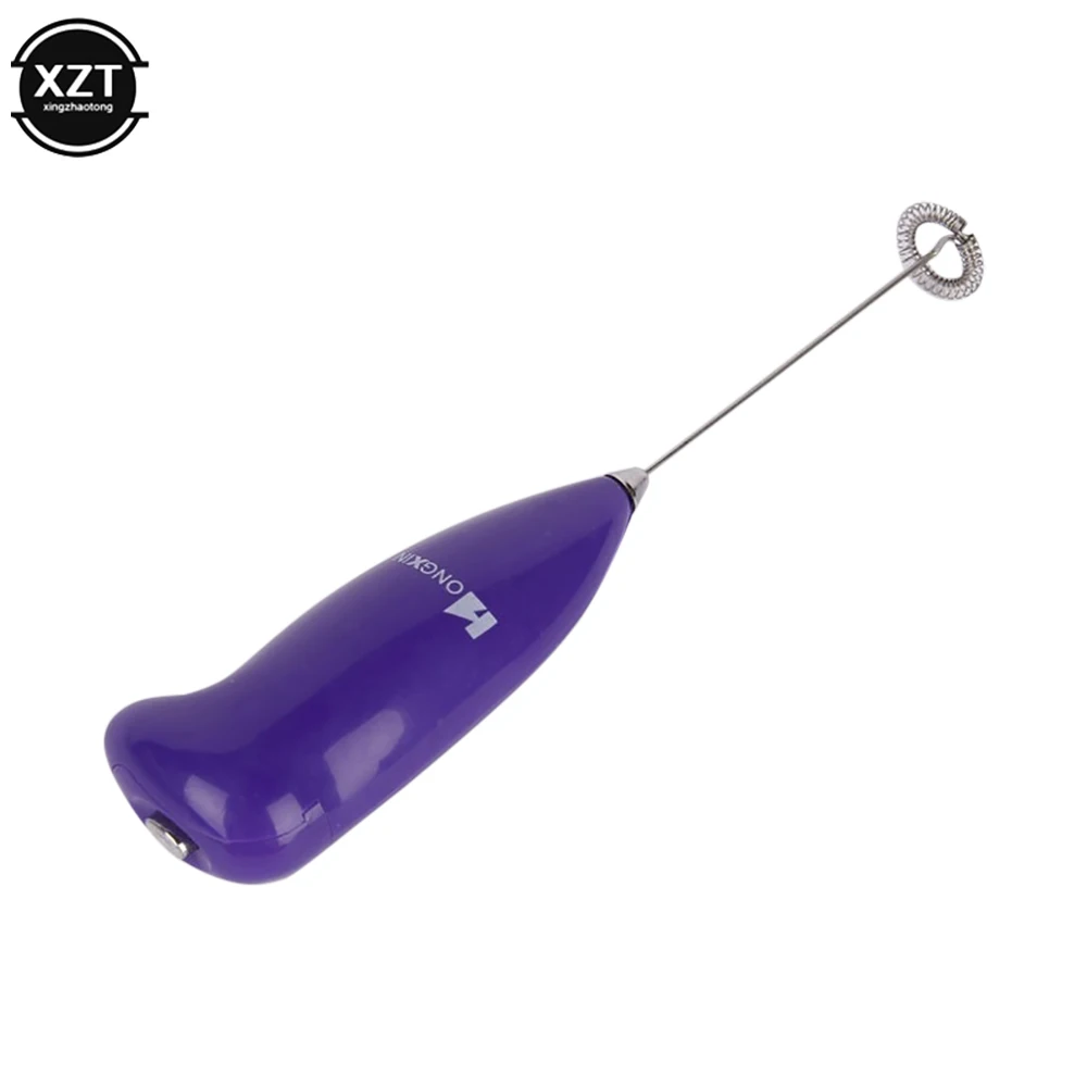 Plastica Acciaio Inossidabile Caffè Latte Bevanda Frusta Elettrica Mixer Montalatte Agitatore Cucina Frullino Per Le Uova Utensili Da Cucina Portatili