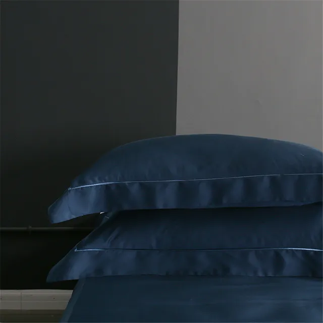 Sondeson Nature 100% Silk Dark Blue Bedding Set
