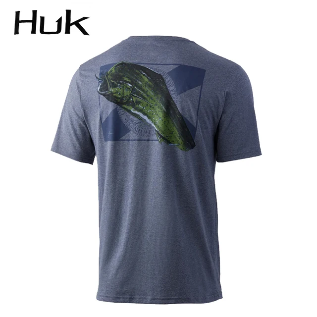 Chemise De Pêche Gillz Homme Manches Courtes UPF 30+ - Taille L, Tissée, Blue Wing Teal
