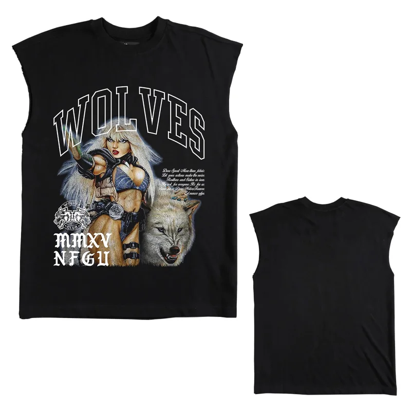Men's Wolves Sleeveless Gym Top 2