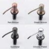 500ml Kitchen Sink Detergent Dispensers Stainless steel Head Liquid Dispenser Soap PE Bottle For Bathroom Soap Dispensers Chrome 4