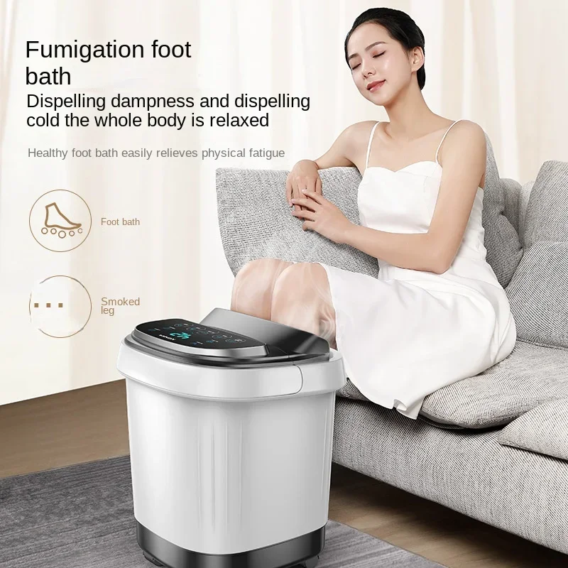 

Deluxe Massage Foot Soak Tub-Automatic Electric Footbath Heated Soothing Temperature Luxury Foot Spa Experience