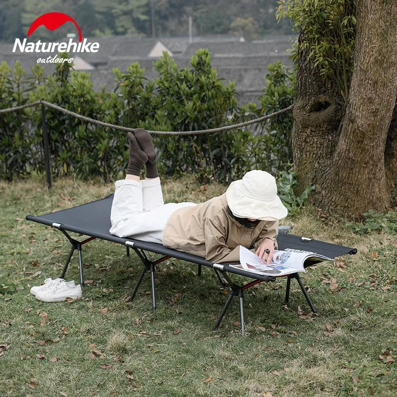 Naturehike-06 Portable Single Folding Camp Bed, Outdoor Camping