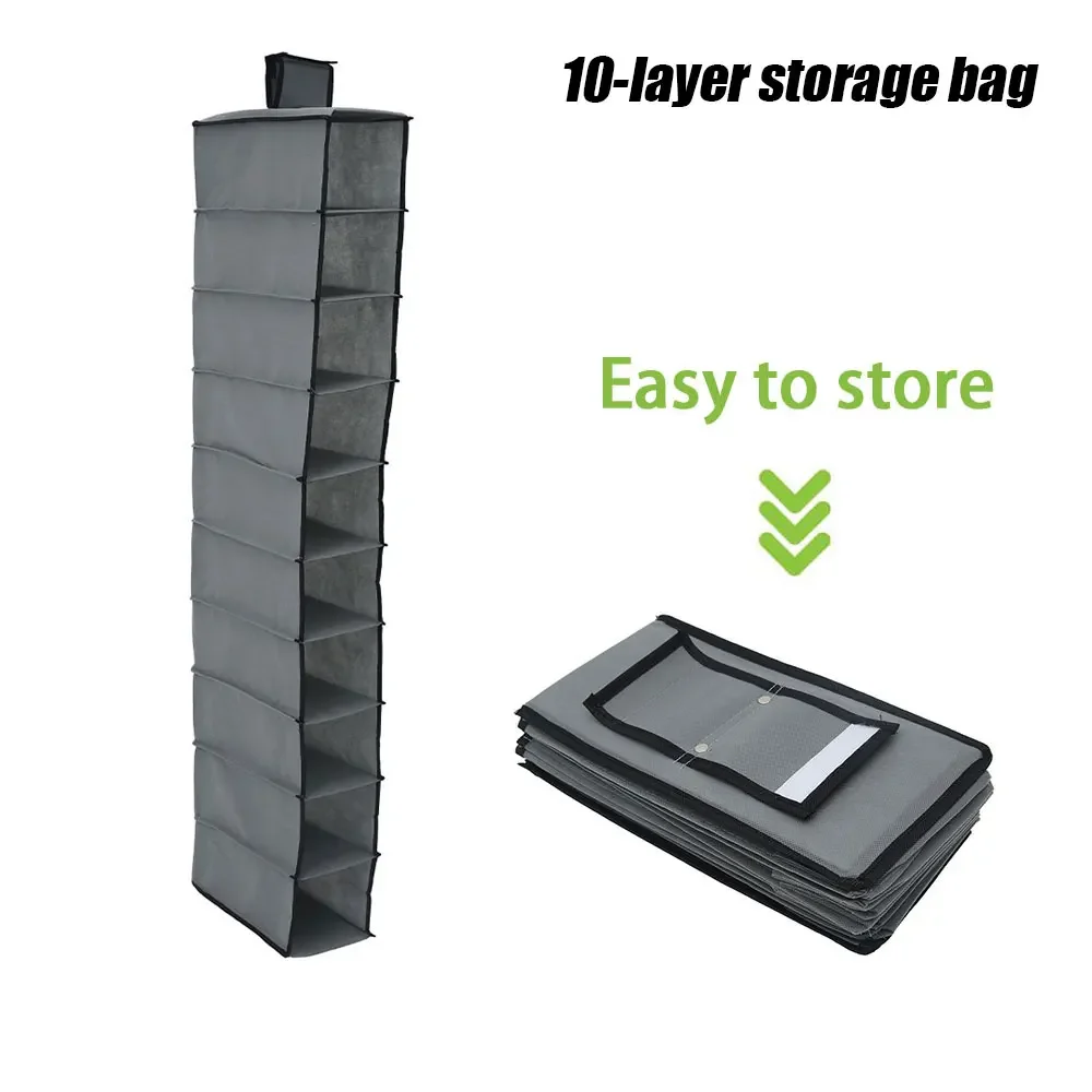 

Bag Box Storage Hanging Pouch Sundry Shelves Wall Wardrobe Closet Clothes Layer Shoe Rack Door 10 Hanger Drawer Clear Organizer