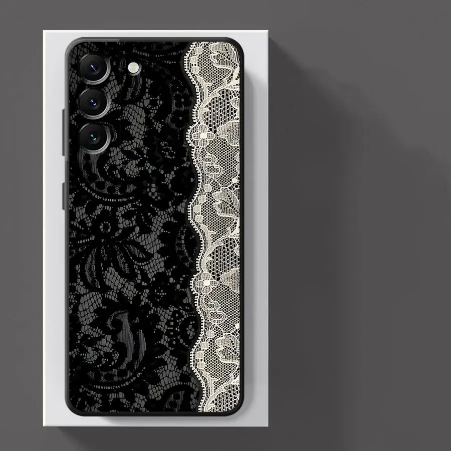 Elegant Black Sexy Lace Phone Case Cover