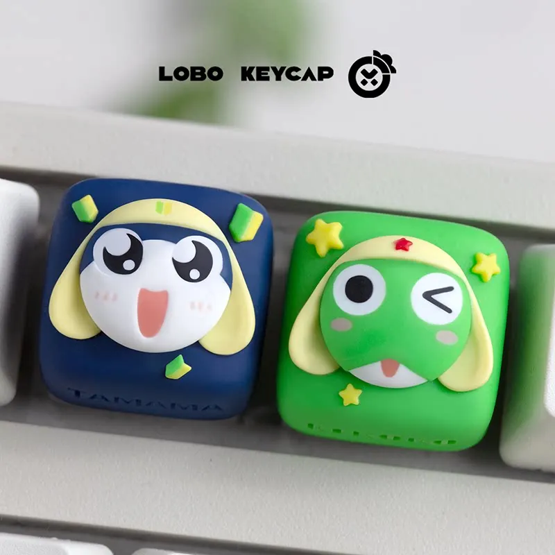 Lobo Keycap Keroro 프라이빗 시리즈 키캡 교체 Esc 귀여운 기발한 수지 장식 기계식 키보드 게임 매니아를 위한 선물