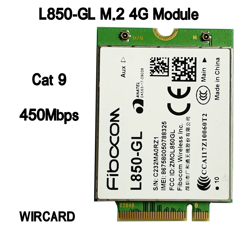 Fdd-lte Tdd-lte 4g Cartão 4g Módulo para Notebook Portátil L850-gl