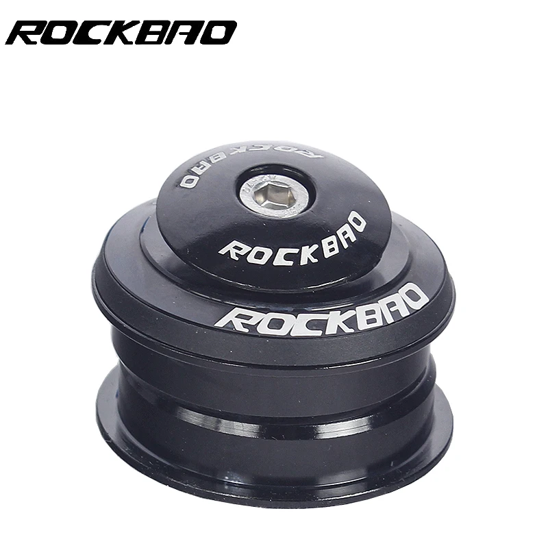 ROCKBAO-Bicycle Headset, 44mm 2 Bearing Clock, 1 1/8 for Road MTB Bike BMX Integrated Steering Parts for 28.6 Straight Tube Fork