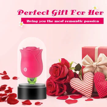 Rose Sucking Vibrator with Licking Tongue Masturbation for Women Clitoral Stimulation with 10 Speeds Sex Toys for Couple Lover Rose Sucking Vibrator with Licking Tongue Masturbation for Women Clitoral Stimulation with 10 Speeds Sex Toys