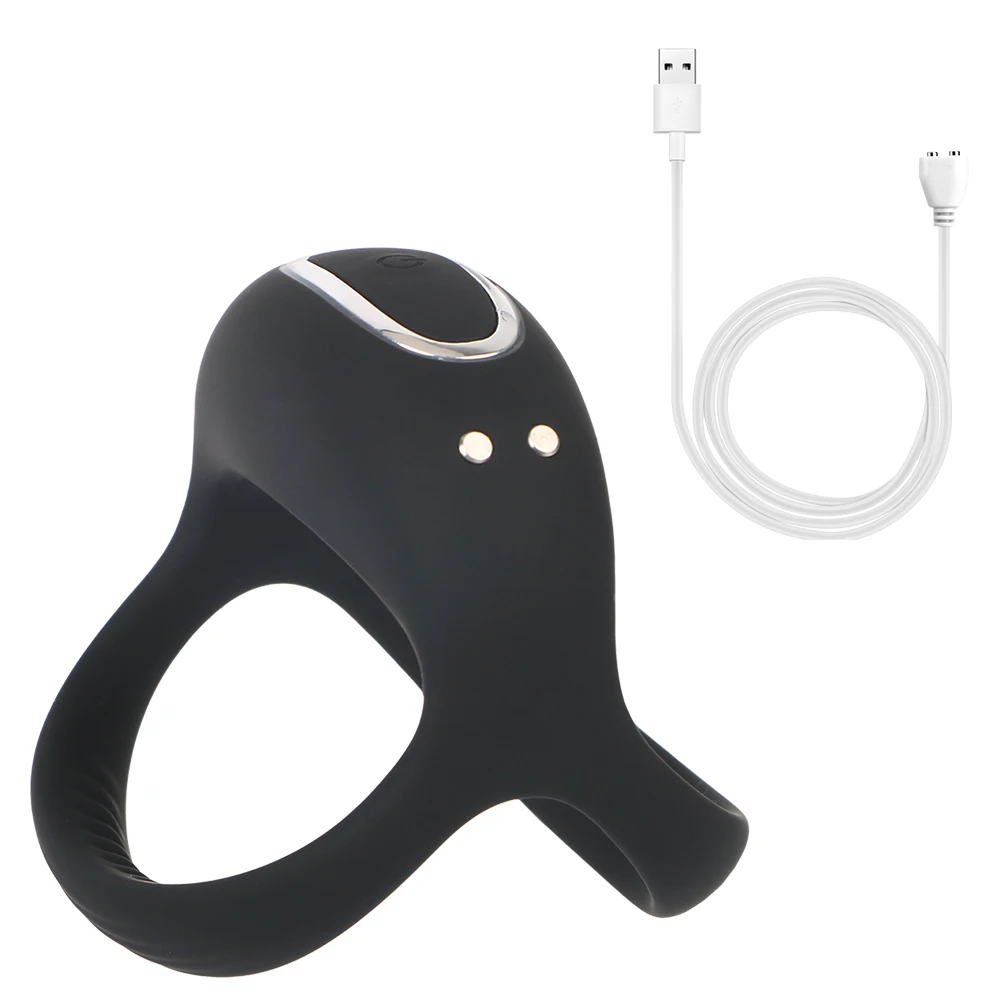 Sex Toys For Man 9 Modes Delay Ejaculation Scrotum Stimulator Silicone Penis Massage APP Control Vibrating Cock Ring