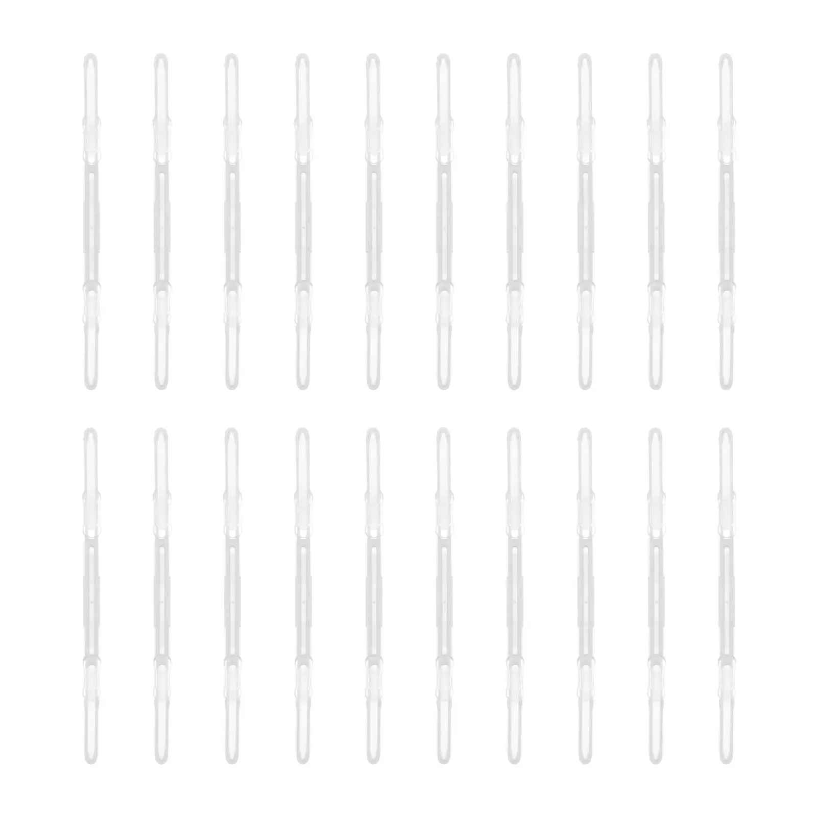 20Pcs 책 제본 문구 사무실 학교 용품을위한 고품질 인체 공학적 플라스틱 바인더 클립 루스 리프 종이 고정