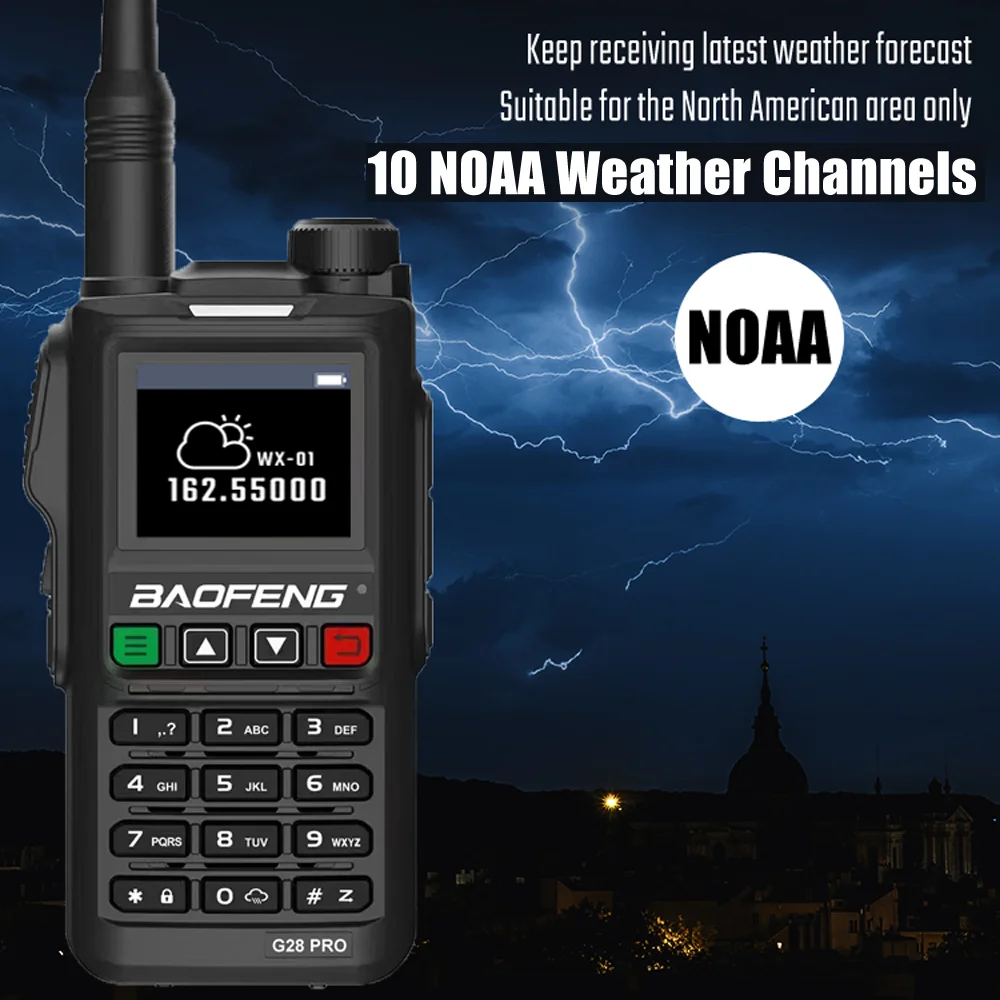 2025 Baofeng UV-G28 Pro 10W Walkie Talkie 999 Channel Powerful Station Hunting Ham Four Band Radio Wireless Set Receiver VHF UHF 2