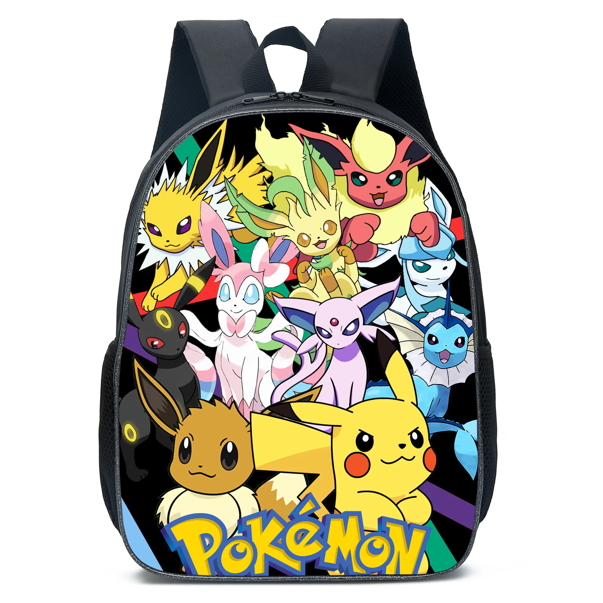 Pokemon Pikachu School Bag Crianças 1 ° Para 3 ° Grau Leve Dacron Moda  Criativa Reflexiva Impermeável Respirável Mochila - AliExpress